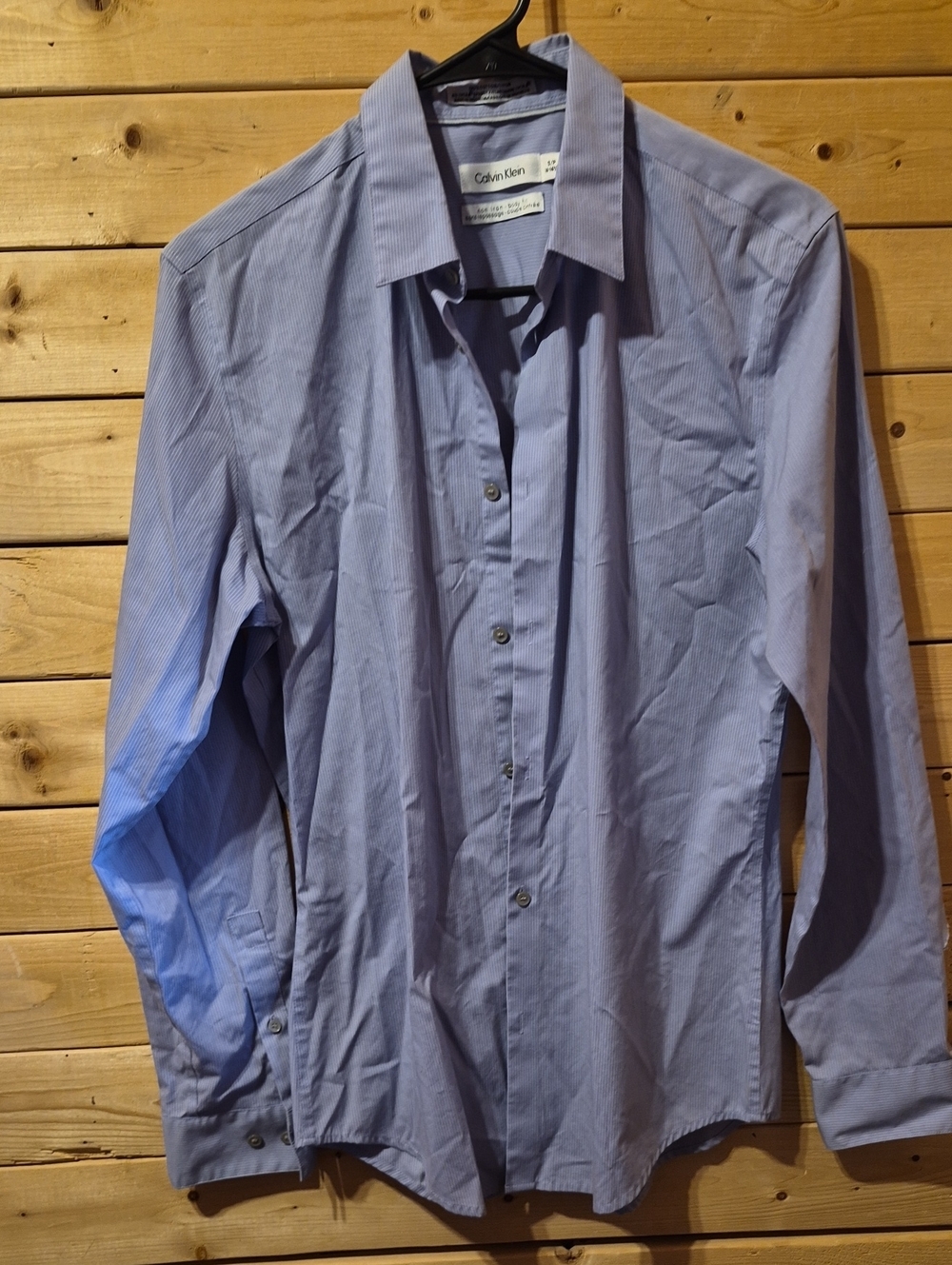 Mens Calvin Klein Button Down Shirt Size Small Body Fit